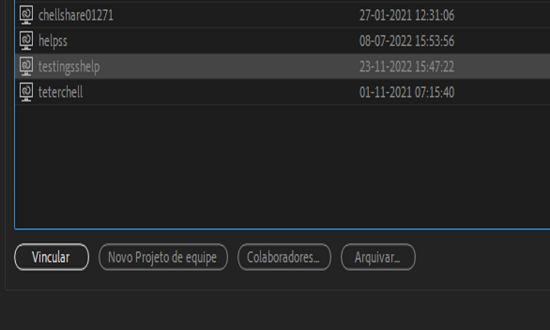 Gerenciar projeto de equipe