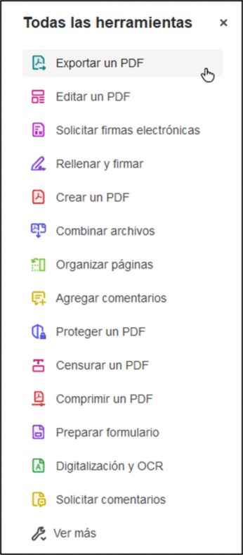 Seleccione y mantenga pulsada la herramienta