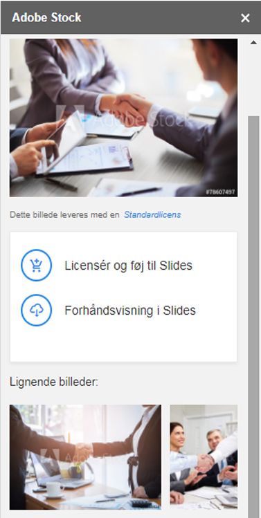 Valgte billede
