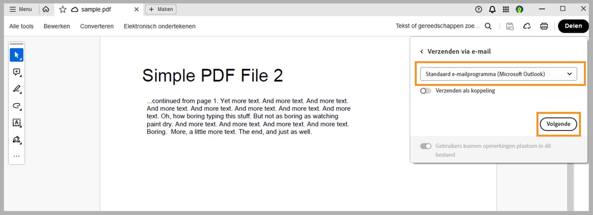 Uw standaard e-mailclient kiezen