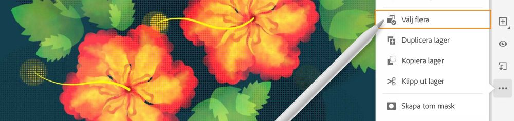 stöd för flera lager