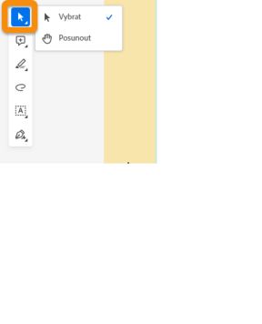 Nástroj pro výběr nebo posouvání