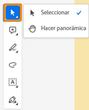 Herramienta Selección o Hacer panorámica