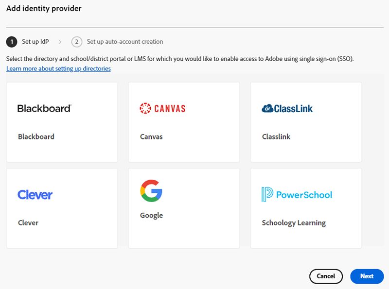 Wybierz portal lub system LMS