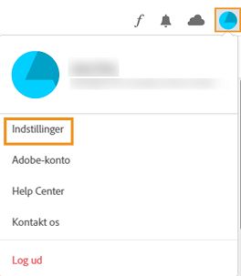 Vælg Konto og indstillinger