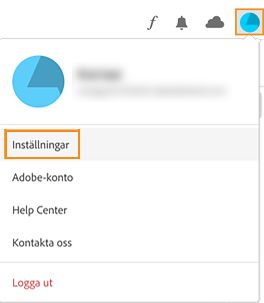 Välj Konto och Inställningar