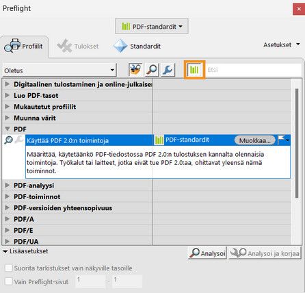 Preflight-valintaikkunassa on korostettuna Hae kaikista kirjastoista -vaihtoehto.