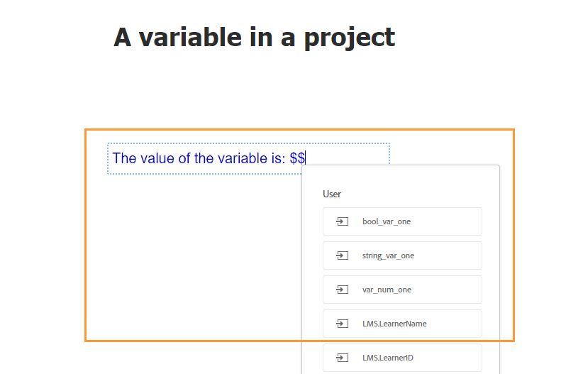 Select the variable