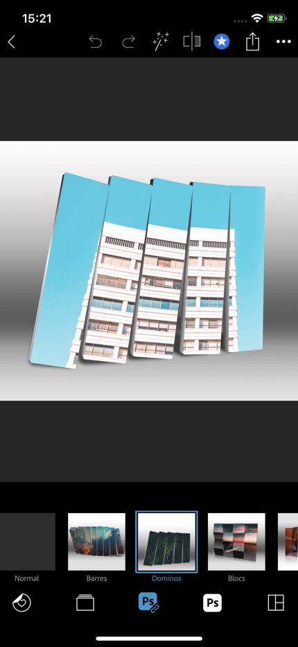 Sélectionnez un effet souhaité pour votre photo et découvrez le changement en temps réel.