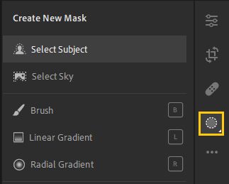 Seleziona soggetto in Lightroom
