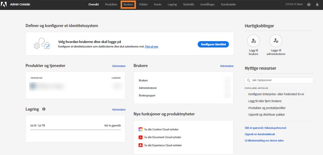 Redigere brukerinformasjon