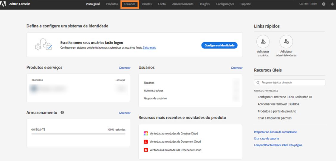 Editar detalhes de usuário