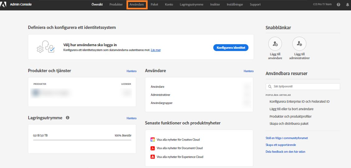Redigera användarinformation