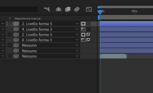 Livelli mascherino traccia selezionabili