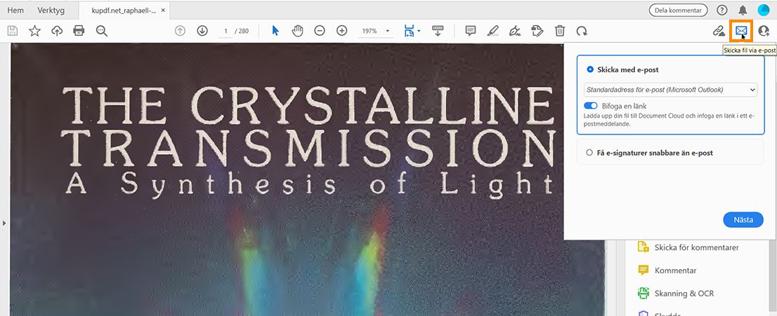 Skicka din PDF-fil med e-post