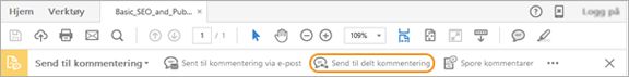 Send til delt kommentering