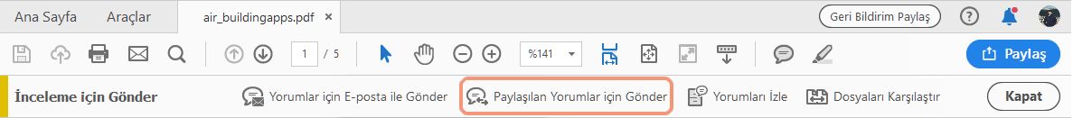 Paylaşılan yorumlar için gönder