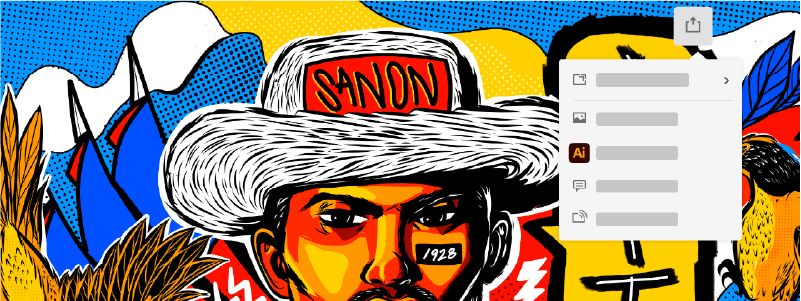 Enviar la ilustración directamente a Illustrator en Windows