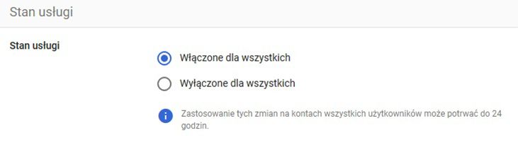 Włączanie Konfigurowania obsługi kont użytkowników 