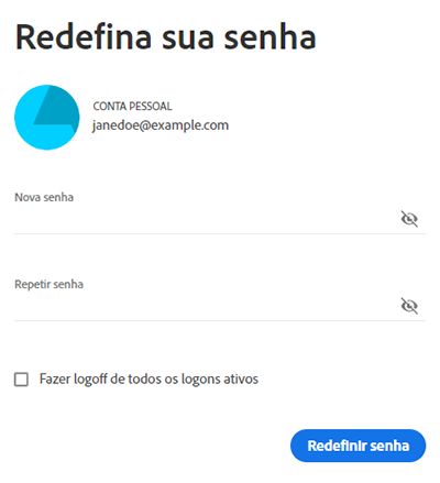 Inserir nova senha