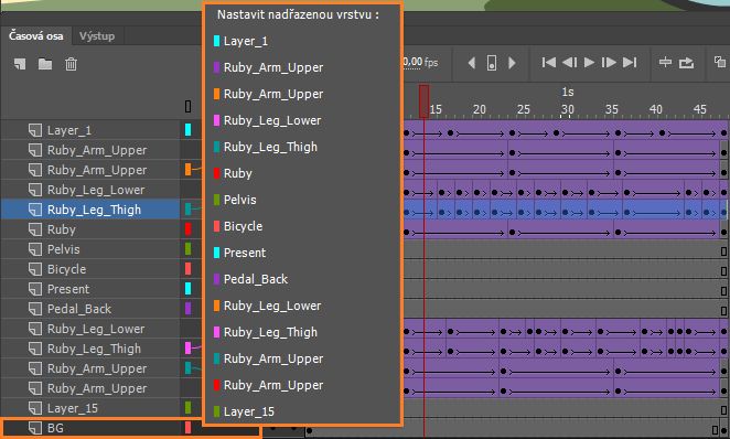 Nastavení nadřízené vrstvy