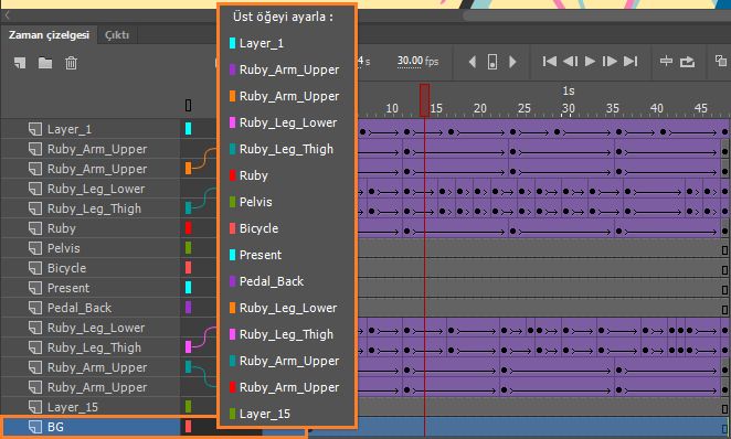 Üst katman ayarlama