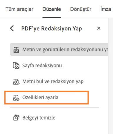 Redaksiyon özellikleri