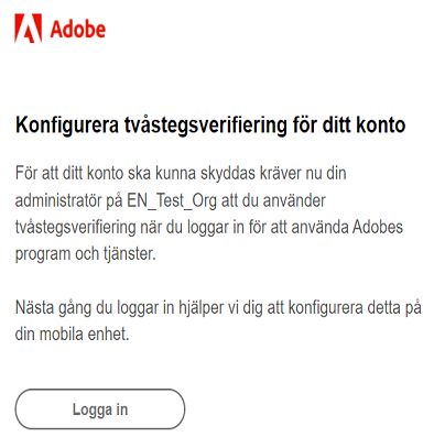 Registrera dig för tvåstegsverifiering