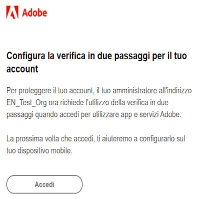 Iscriversi alla verifica in due passaggi