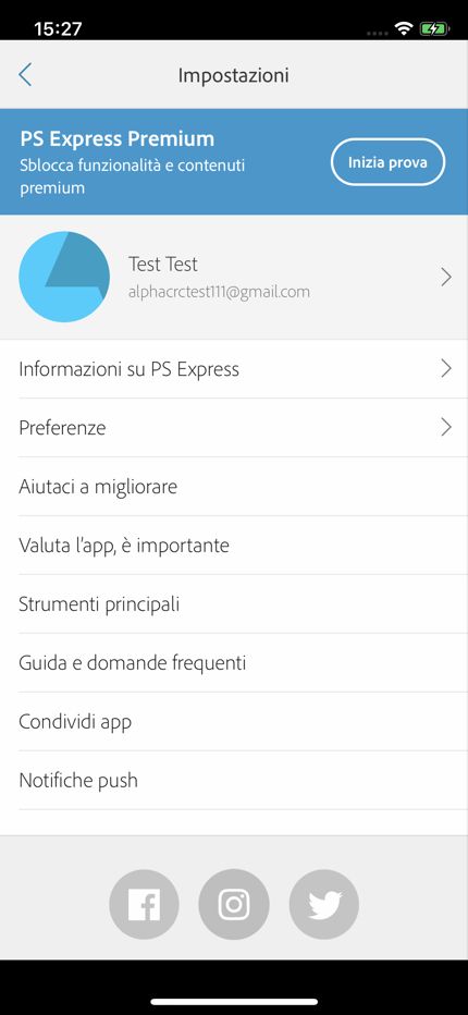 Esegui l’aggiornamento a Photoshop Express Premium