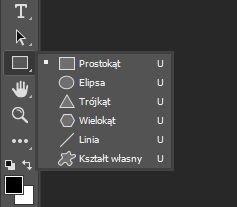 Narzędzia kształtów w programie Photoshop