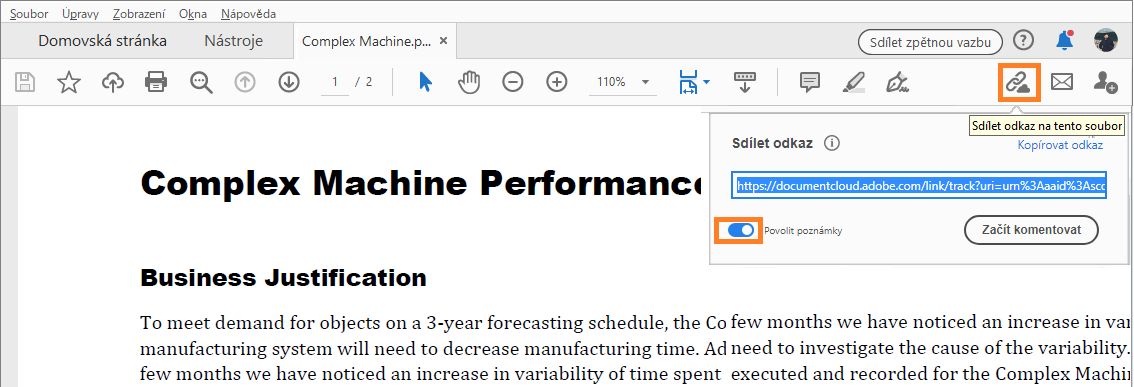 Sdílet odkaz na soubor