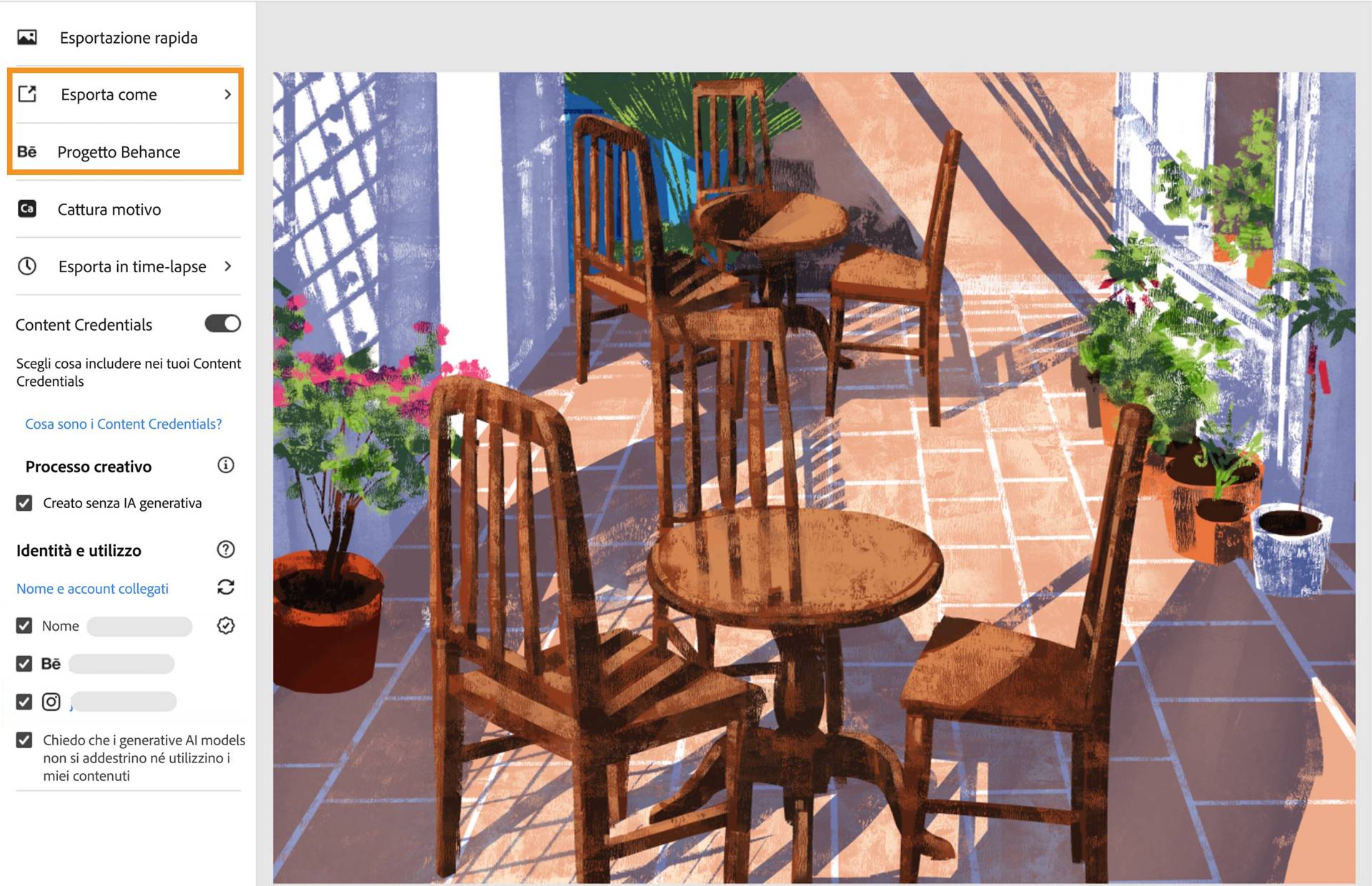 Condividi su Behance