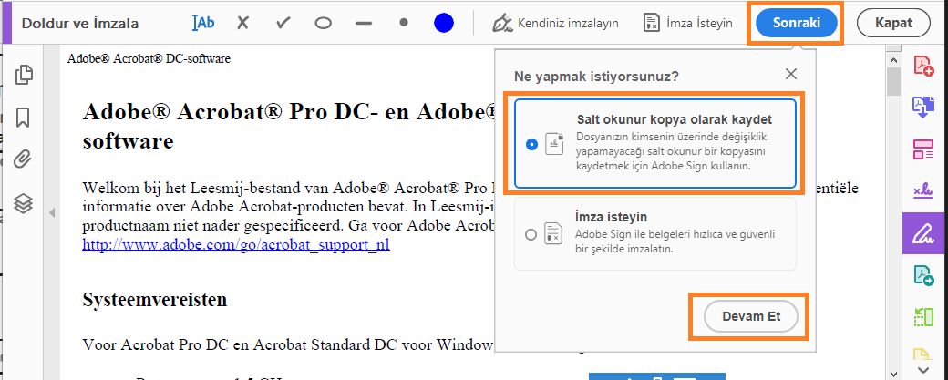 Belgenin salt okunur bir kopyasını paylaşma