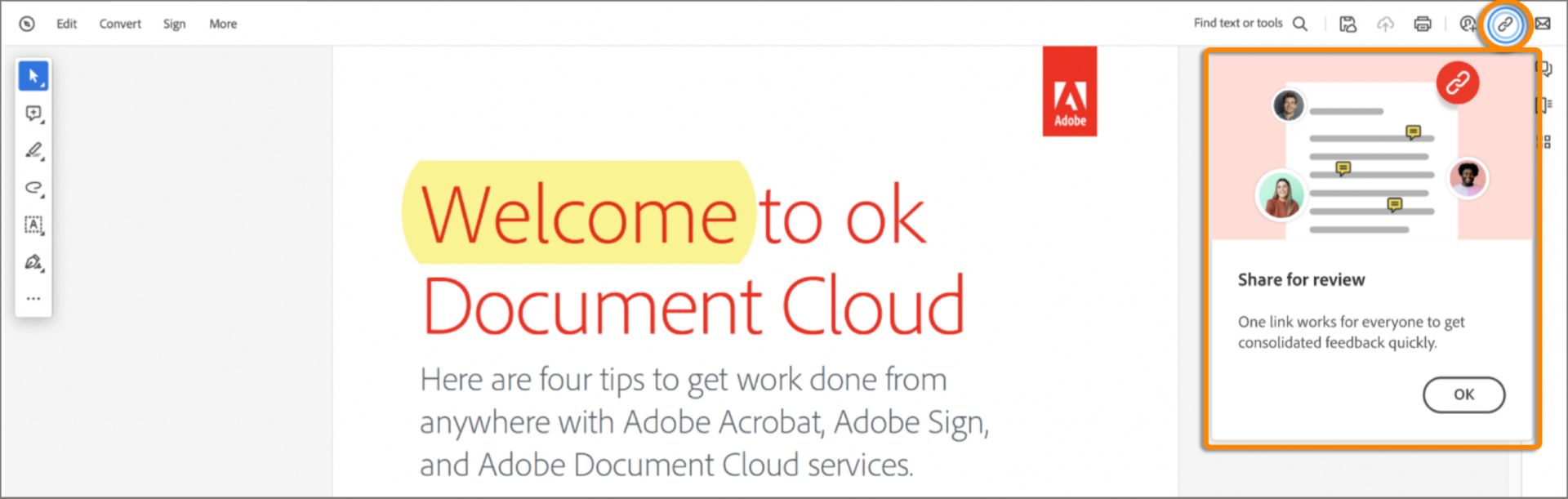Condividi prompt del file quando aggiungi una nota