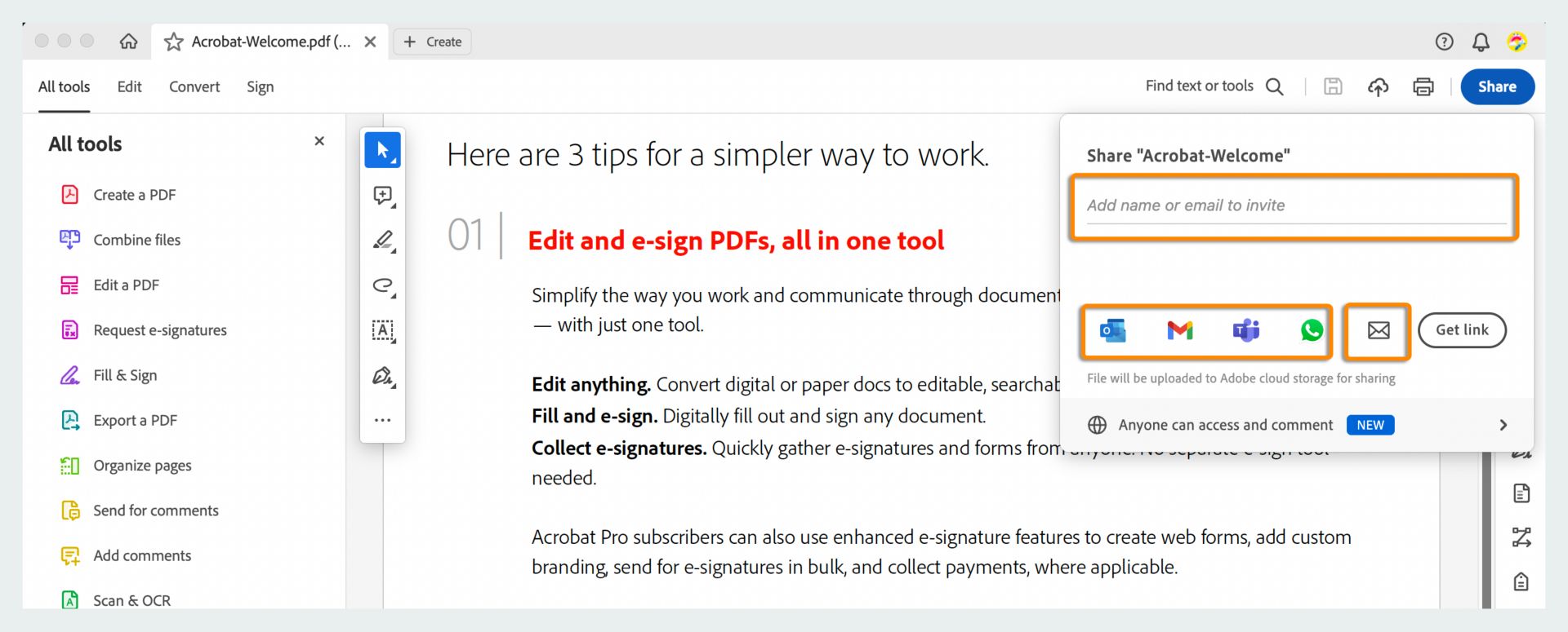 مشاركة الرابط مع الآخرين