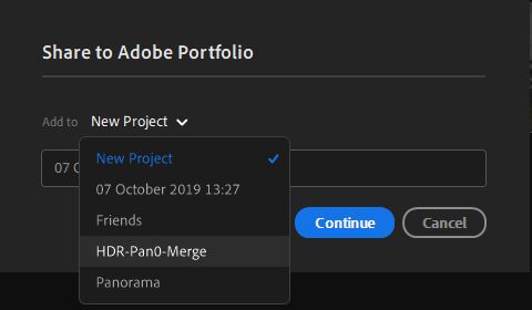 Für vorhandenes Album freigeben