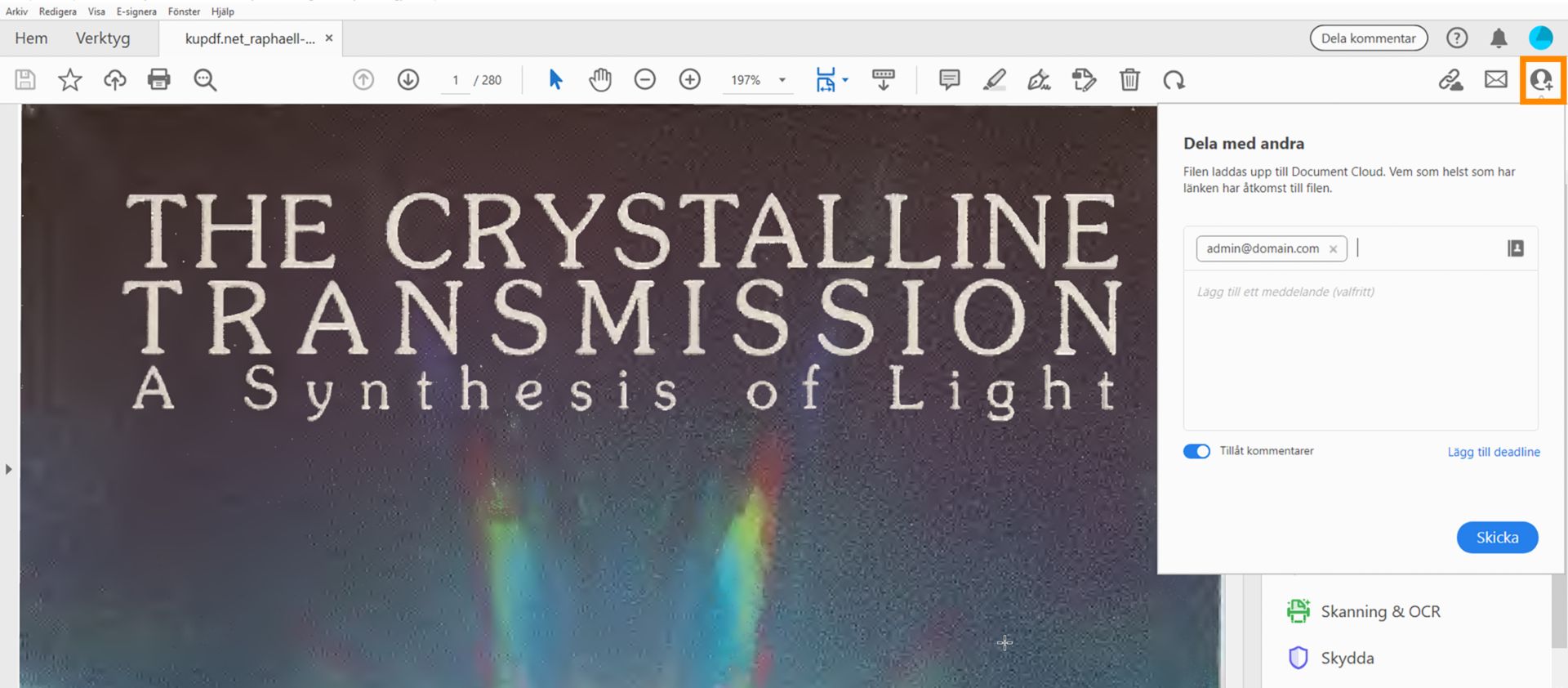 Bjud in personer för att visa eller kommentera