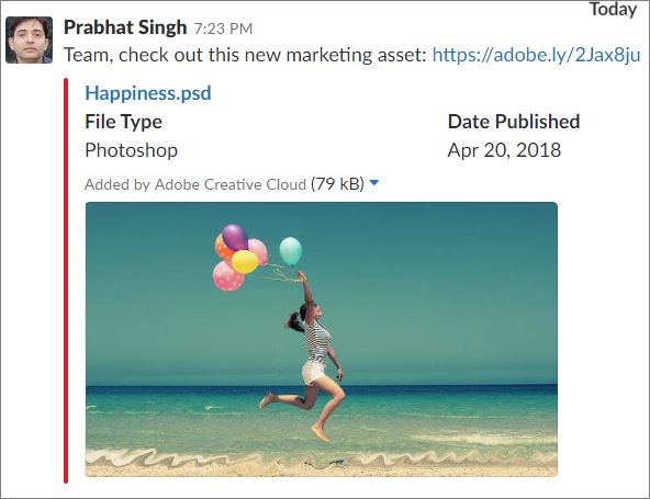 共用資產的預覽