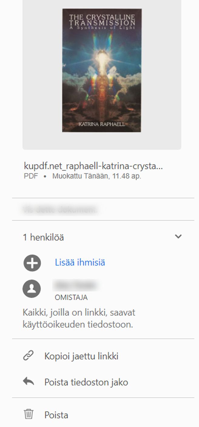 Katsomista varten lähetetyille tiedostoille suoritettavat toimet