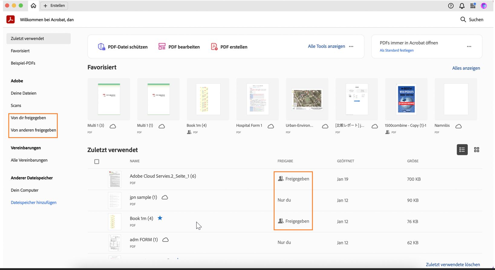 Dateien in Acrobat überprüfen