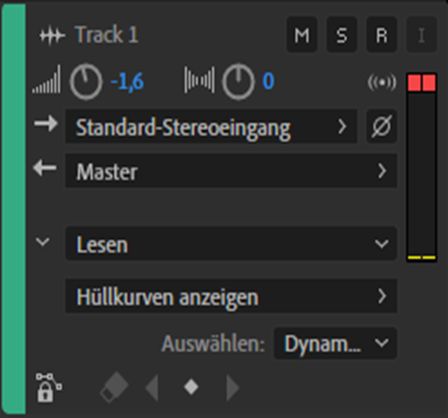 Anzeigen von Automatisierungsspuren im Editor