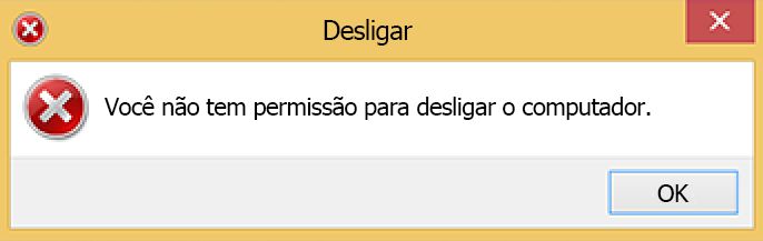 Erro ao desligar o Windows
