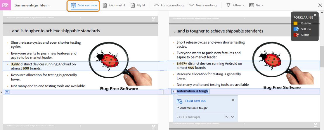 Side ved side-visning
