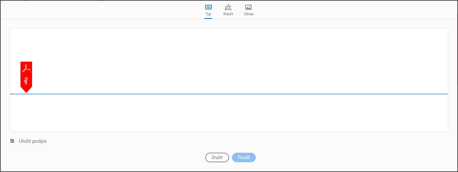 Napsání, nakreslení nebo importování podpisu na obrázku
