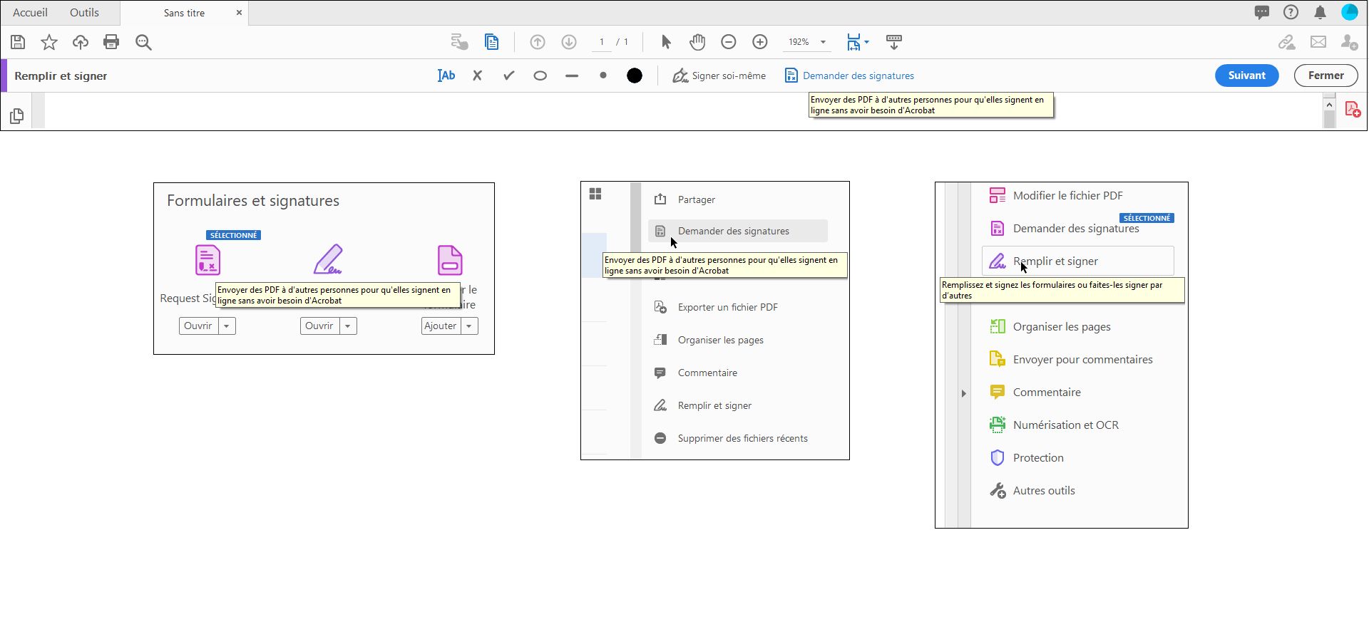 Nouvelle description de l’outil Sign
