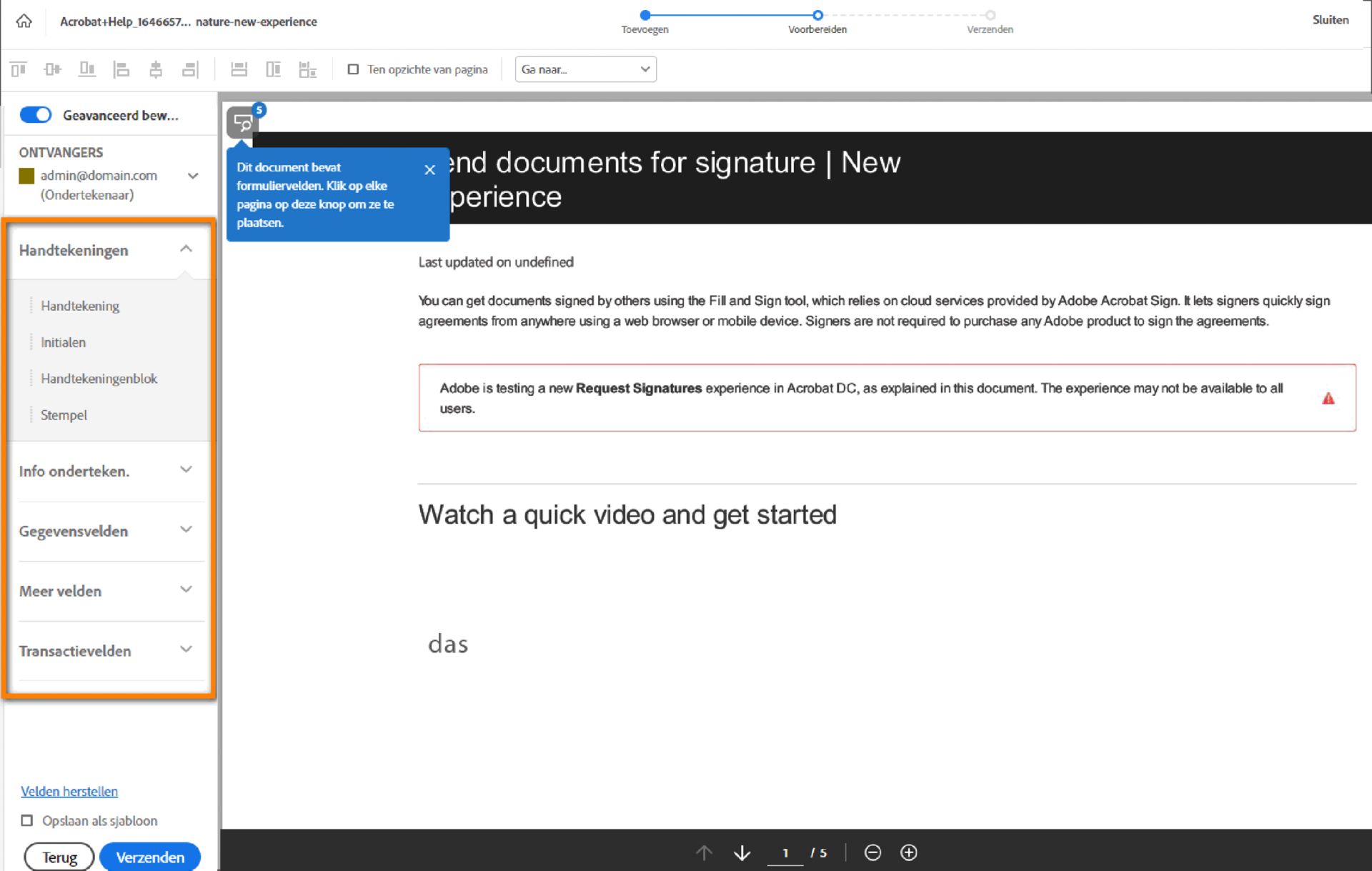 Formuliervelden toevoegen