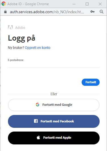 Logge på