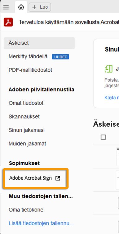Allekirjoitustyökalu nimetty uudelleen
