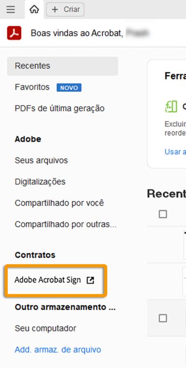Ferramenta de assinatura renomeada